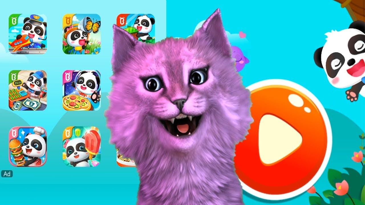 ЛЕСНОЙ ПИР МАЛЫША ПАНДЫ ИГРА для ДЕТЕЙ говорящий КОТЕНОК АБИ играет ДЕТСКИЙ ЛЕТСПЛЕЙ #99 смотреть онлайн