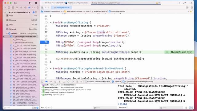 iOS RSSchool 2021. Objective-C. Foundation, KVC смотреть онлайн