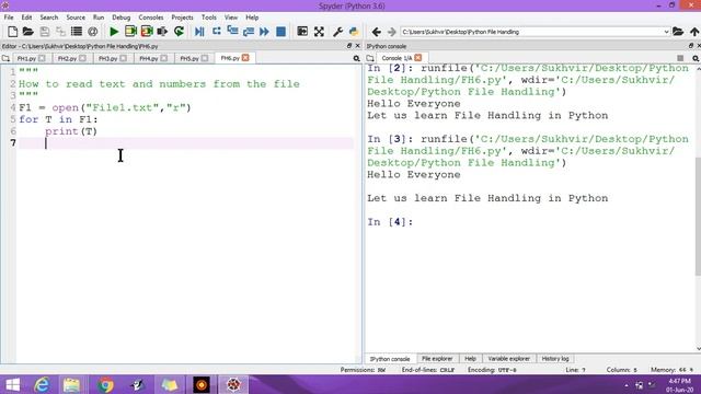File Handling in Python Part 3 : How to read text and numbers from the file? смотреть онлайн