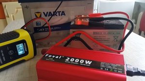 Как зарядить авто-аккумулятор при помощи инвертора 12-220!