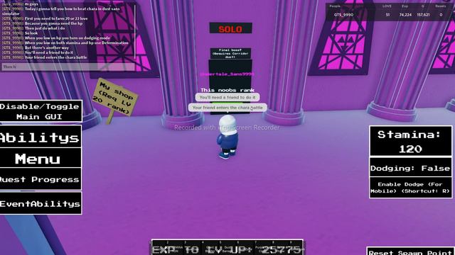 How to beat chara in dust sans simulator !2 strategies! смотреть онлайн