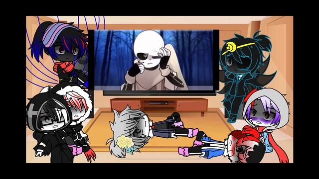 Sans aus react to ink memes part 2 || my aus || gacha club || смотреть онлайн