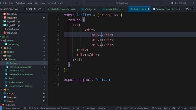 5. Creating Individual Tea Item - Chai Shop - React JS Project || Hindi смотреть онлайн