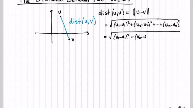 The Distance Between Two Vectors смотреть онлайн