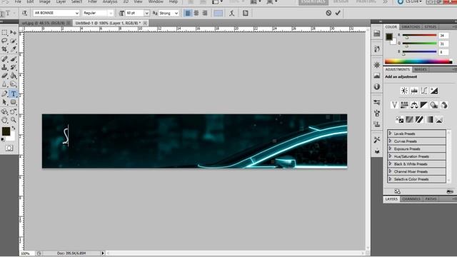 [TUTORIAL] How to Create Banner in Adobe Photoshop CS5 смотреть онлайн