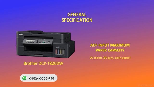 Brother DCP-T820DW Printer Specification | Spesifikasi Brother DCP T820DW смотреть онлайн