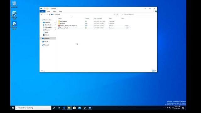 Windows 10: One Drive