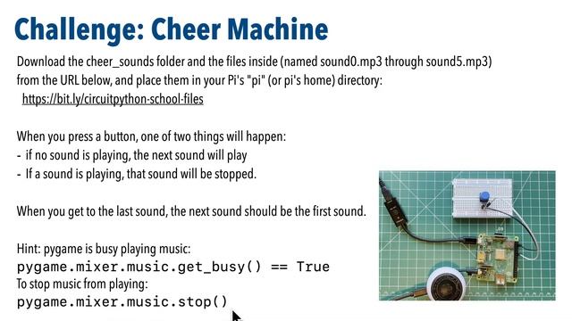 CircuitPython School - The Right Way to Add Buttons to a Raspberry Pi, Pinouts, and Cheer Machine смотреть онлайн