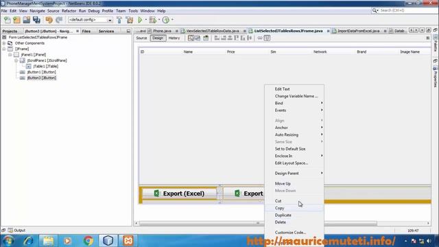 40. JAVA And MySQL Database Project (NetBeans IDE) Tutorial - How To Remove All JTable Rows смотреть онлайн