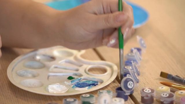 «Ручная работа». Тарелка в морском стиле