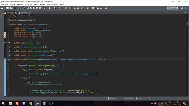 Trabalhando com métodos e operadores - Java for Bukkit #4 смотреть онлайн