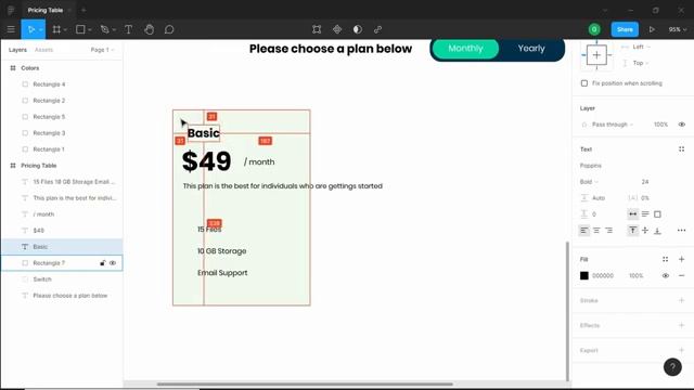 How To Design A Pricing Table | Figma To HTML | Figma Design смотреть онлайн