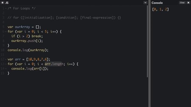 For Loops - Beau teaches JavaScript смотреть онлайн