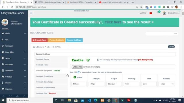 School Management System ( How to Create Automated Certificate or Student ID card ) In Laravel смотреть онлайн