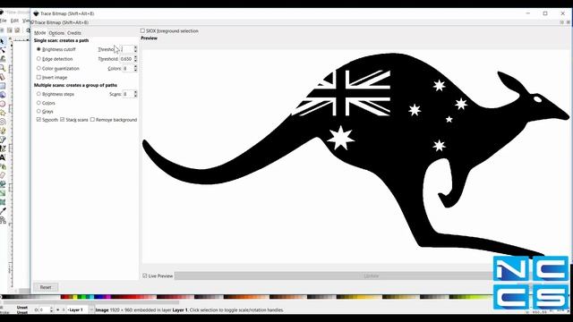 Convert Image into DXF with Inkscape смотреть онлайн