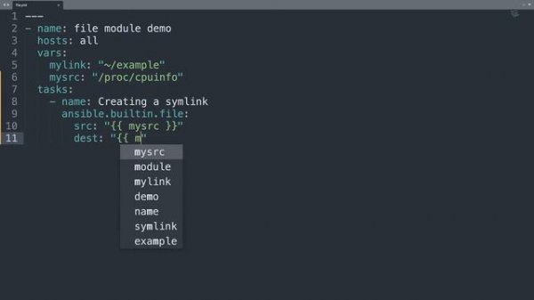 Create a symbolic link (also symlink or soft link) in Linux - Ansible module file