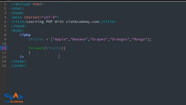 Foreach loop in Hindi - Learn PHP in Hindi/Urdu. смотреть онлайн