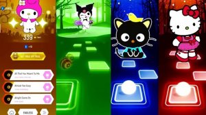 Hello Kitty Team - My Melody - Kuromi - Chococat - Hello Kitty | Gaming Music Tiles Hop EDM Rush!