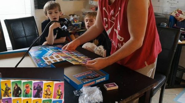 Fortnite Battle Royale Monopoly Board Game Unboxing