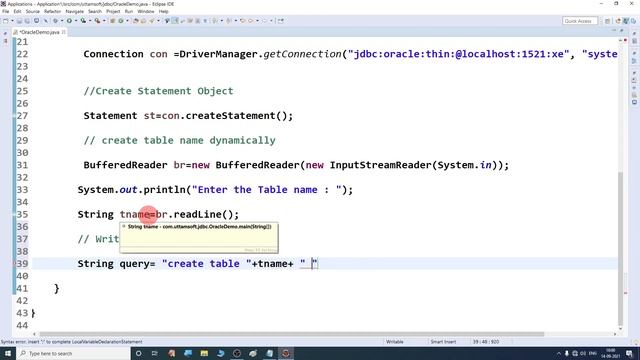 How to connect oracle database in Java using Eclipse IDE | jdbc | смотреть онлайн