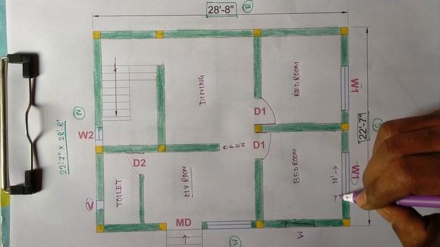 28*21 BUILDING PLAN | 21x28 HOUSE PLAN DESIGN |600 SQFT House Plan | INDIAN MAKAN KA NAKSHA смотреть онлайн