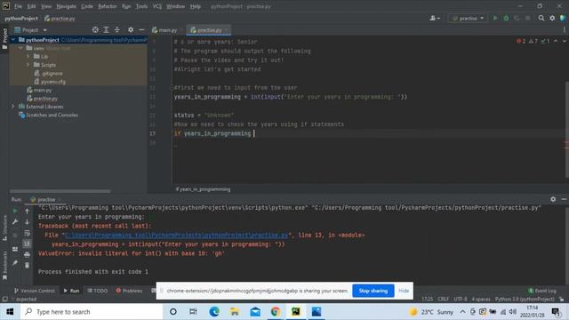Python if statement in action, Logic error, Run time error. Print statements in real life. смотреть онлайн