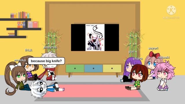 undertale and ddlc react to "sans au themes" (description) смотреть онлайн