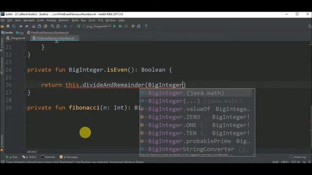 print even fibonacci numbers in kotlin смотреть онлайн