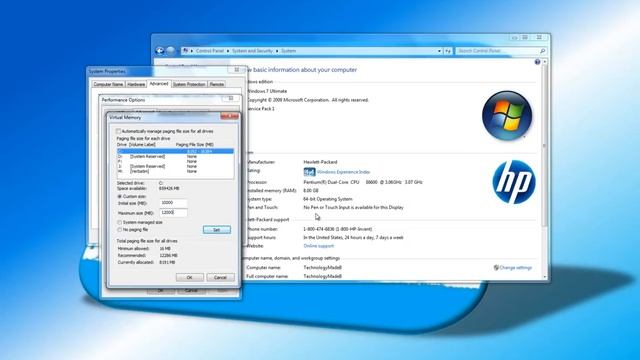 How to Resize and Disable your Paging File (Virtual Memory) смотреть онлайн