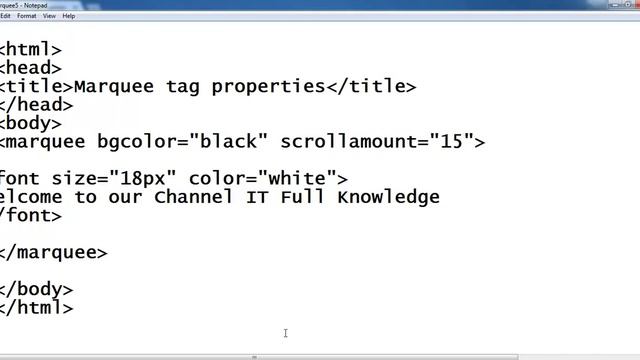 Marquee tag properties in html in hindi смотреть онлайн
