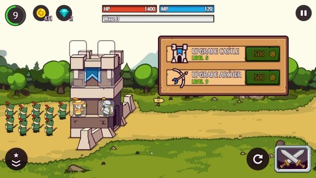 Castle Defender Saga (Browser) - Playthrough / Walkthrough / Longplay смотреть онлайн