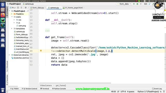 FACE DETECTION WITH FLASK & OPENCV смотреть онлайн