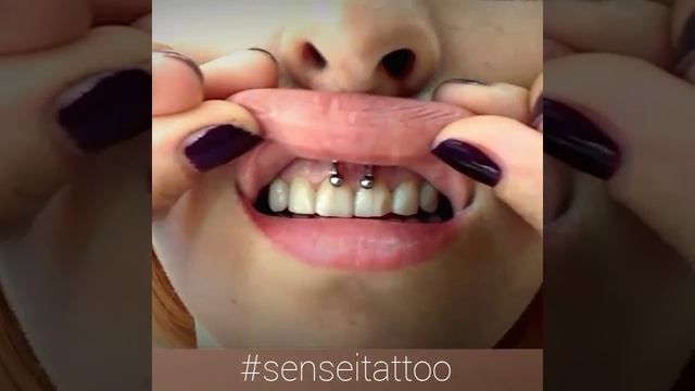 Прокол под верхней губой, пирсинг смайл Sensei Tattoo 0634895153 смотреть онлайн