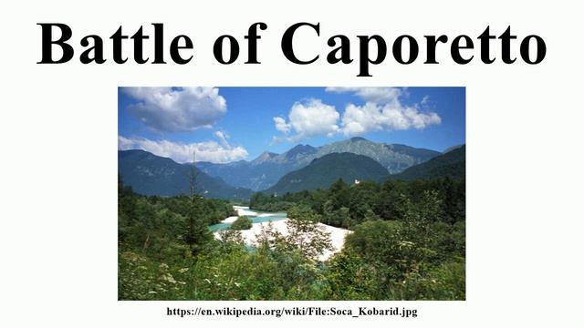 Battle of Caporetto смотреть онлайн