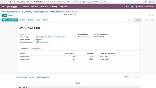 Odoo Manufacturing Demo смотреть онлайн