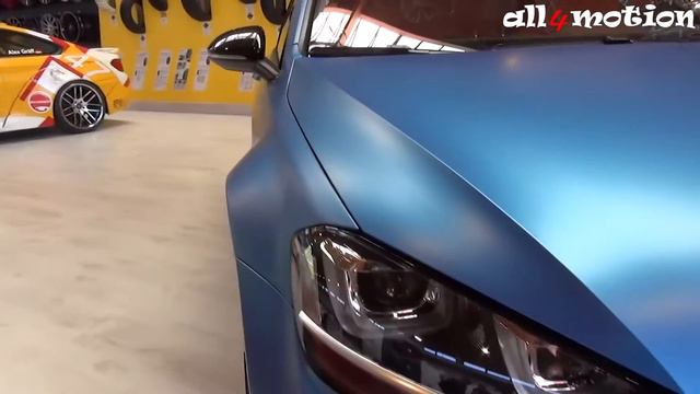 VW Golf VII R blue dutt ACR ealkaround & details | Tuningworld 2016 смотреть онлайн