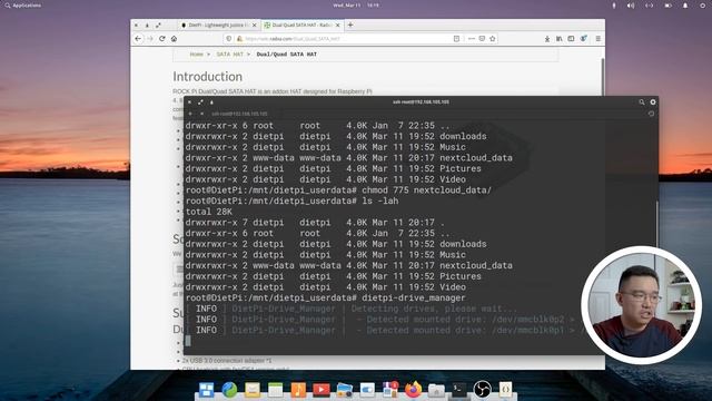 Raspberry Pi 4 Quad Sata NextCloud Setup смотреть онлайн