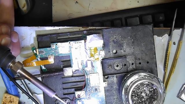 Замена USB. Как отпаять USB феном. смотреть онлайн