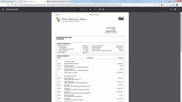 Как импортировать банковскую выписку в формате PDF в QuickBooks Online