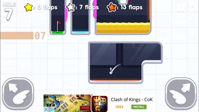 Flappy Golf 2: Portal Land Hole 7 смотреть онлайн