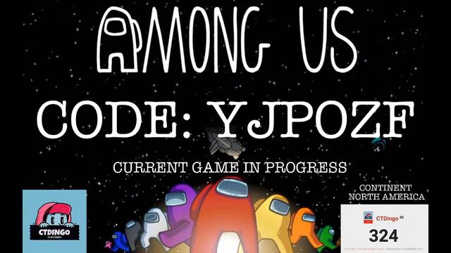 AMONG US LIVE GAME CODES!! | EVERYONE WELCOME смотреть онлайн