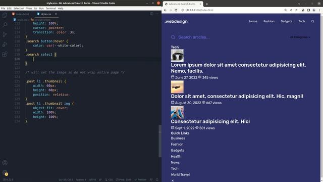 Advanced Search Form HTML CSS JS / Trending смотреть онлайн
