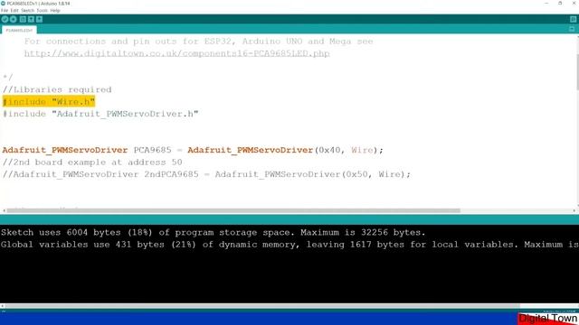Arduino C++ Controlling LED's with a PCA9685 PWM Servo controller смотреть онлайн