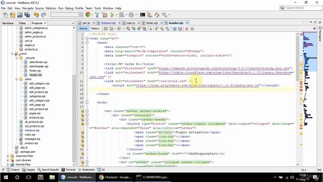NodeJS / Express / MongoDB - Build a Shopping Cart - #45 clear cart смотреть онлайн