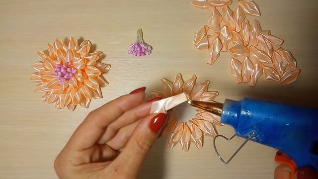 Цветы из атласных лентkanzashi, DIY, смотреть онлайн