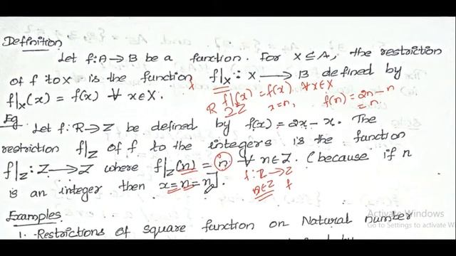 MAT 203 # RESTRICTION AND EXTENSTION OF A FUNCTION смотреть онлайн