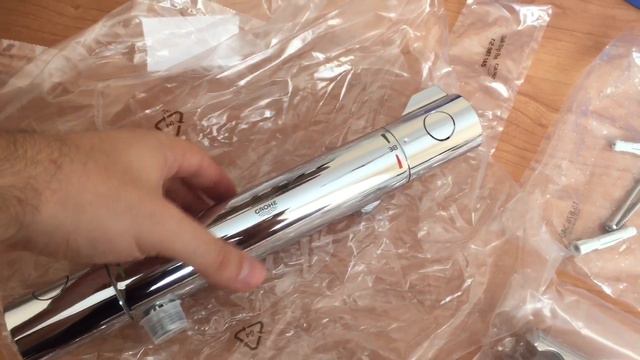 Grohe Grohtherm 800 unboxing thermostatic shower mixer смотреть онлайн