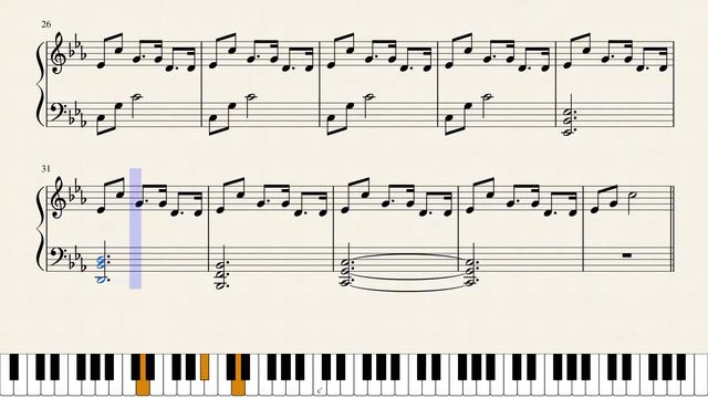 Secunda (The Elder Scrolls V: Skyrim) - [Piano Sheet Music] смотреть онлайн