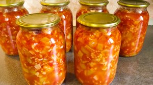 Салат  «Цветная капуста с овощами» на зиму, без стерилизации за 20 минут