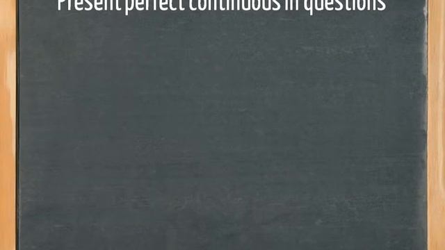 Present Perfect Continuous Tense English grammar смотреть онлайн